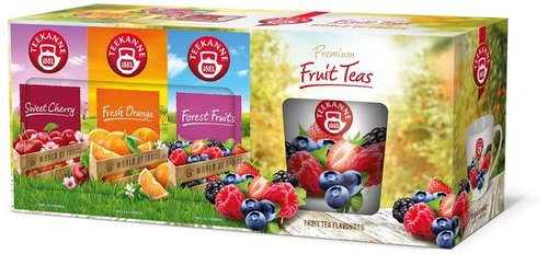 Teekanne On-pack World of fruits 3 × 20 sachets + mug - Gift Set - Main image