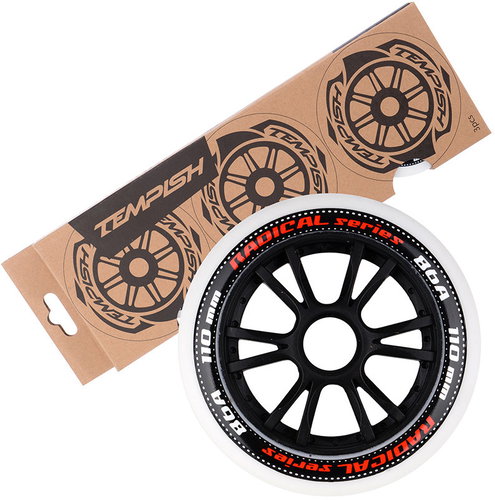 Tempish Radical 110 × 24 86A, white 3 pcs - Wheels - Main image