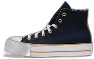 Converse Chuck Taylor All Star Lift Platform Herringbone Stripe Obsidian/ White/Trek Tan, EU 38 Hi / - Tenisky