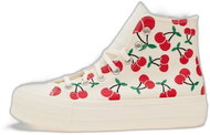 Converse Chuck Taylor All Star Lift Platform Cherries Egret/ Red/ Green, EU 39.5 Hi / 250 mm - Tenisky