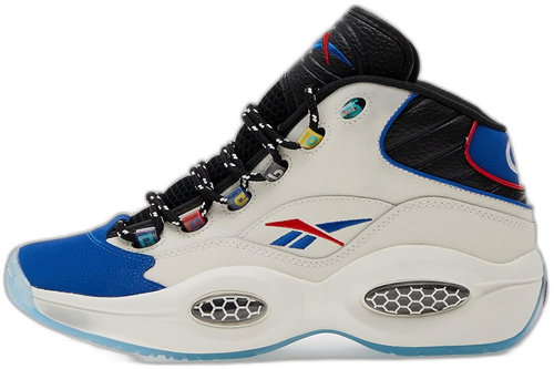 Reebok Question Mid Chalk/ Core Black/ Vector Blue, EU 45.5 / 300 mm - Tenisky - Main image
