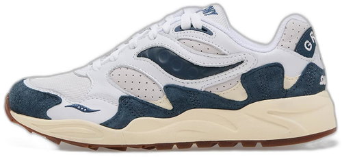 Saucony Grid Shadow 2 White/ Navy, EU 42.5 / 270 mm - Tenisky - Main image