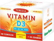 TEREZIA Vitamin D3 2000 IU 90 + 30 tobolek - Multivitamin