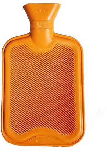 Adonis Rubber Hot Water Bottle, Orange - Heat Pad - Main image