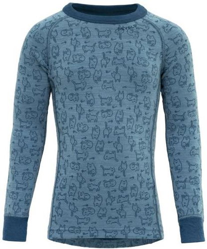 Devold Duo Active merino shirt kid, moon 6 - Thermal Underwear - Main image