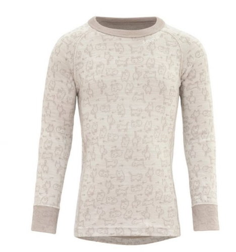 Devold Duo Active merino shirt kid, raw white 6 - Thermal Underwear - Main image