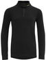 Devold Duo Active merino zip neck jr, black  - Termoprádlo