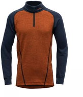 Devold Duo Active merino zip neck jr, flame - Thermal Underwear