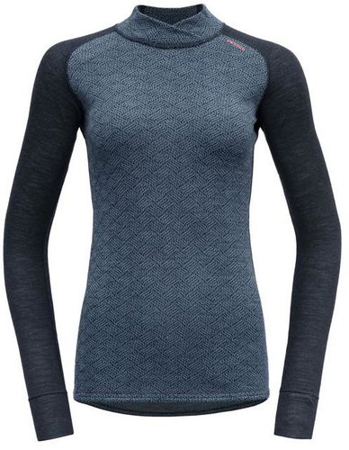 Devold Kvitegga merino 230 cross neck wmn, ink - Thermal Underwear - Main image