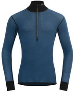Devold wool mesh 190 zip neck man, flood/caviar M - Thermal Underwear