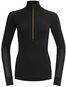 Devold wool mesh 190 zip neck wmn, caviar  - Termoprádlo