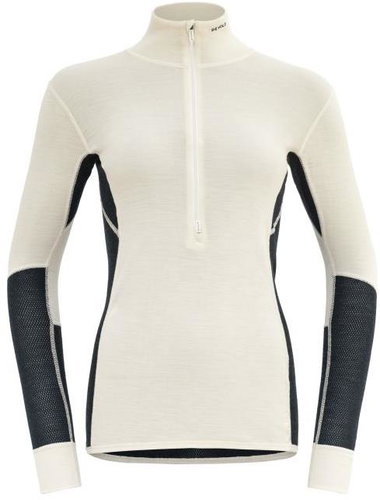 Devold wool mesh 190 zip neck wmn, ink/offwhite L - Thermal Underwear - Main image