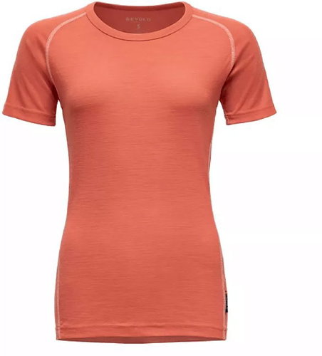 Devold Lauparen merino 190 base tee wmn coral XS - Thermal Underwear - Main image
