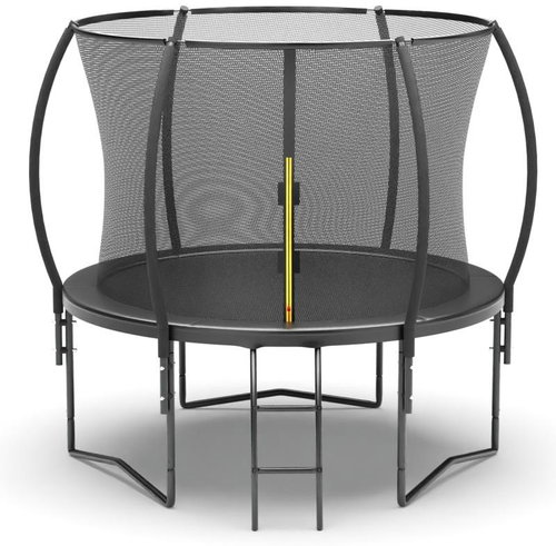 TEXTILOMANIE Jump 244 cm s ochrannou sítí a žebříkem černá - Trampoline - Main image