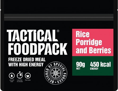 Tactical Foodpack Dehydrated food, Rice mash with raspberries - MRE - Main image