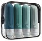 Take it shop Silikonové cestovní lahvičky 90 ml 4 ks, mátově zelené - Kozmetikai táska
