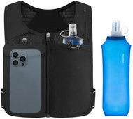 Take it shop Running vest with storage pockets and reflective elements, black, S/M - Running Vest