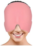 Cooling compression 360° gel face mask against migraine and fatigue, pink - Hot and Cold Pack