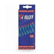 Elite Hockey Waxed laces for skates 72" (182 cm), dark blue - Shoe Laces