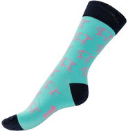 Gosh GP17 - Turquoise with Piglets, size 43-46 (1 pack) - Socks