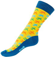 Gosh GP27 - Yellow with Aeroplanes, size 35-38 (1 pair) - Socks
