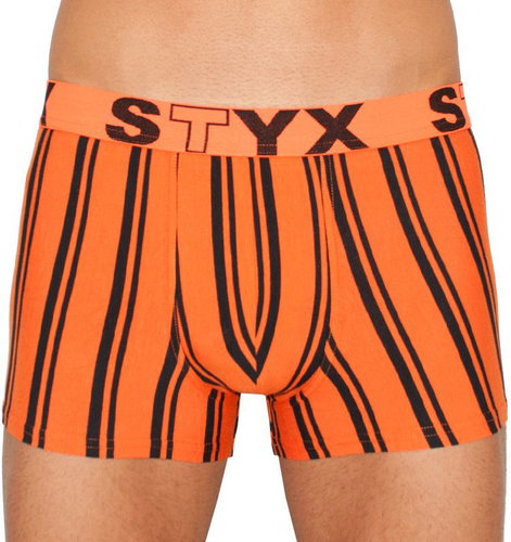 Styx G768 - Orange-Black Stripes, size L - Boxer Briefs - Main image