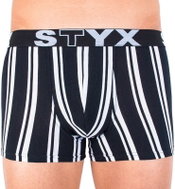 Styx G763 - Black and White Stripes, Multicoloured - Boxer Briefs