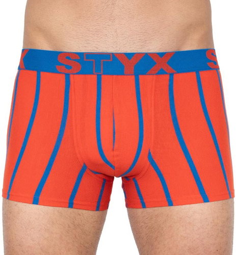 Styx G760 - Red with Blue Stripes, size S - Boxer Briefs - Main image