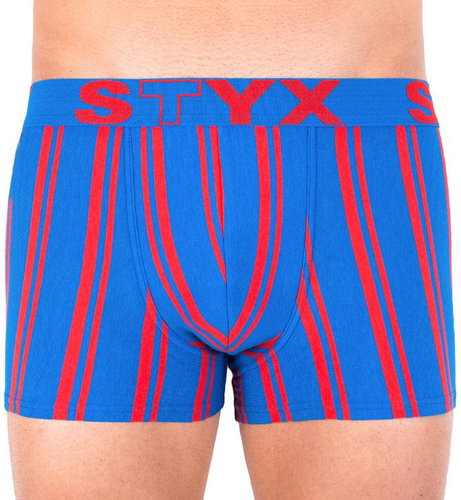 Styx G766 - Blue & Red Stripes, size L - Boxer Briefs - Main image