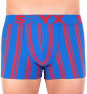 Styx G766 -Blue-Red Stripes, Multicoloured - Boxer Briefs