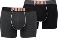 Puma 2Pack 581007001 087 - Black-Grey, Multicoloured - Boxer Briefs