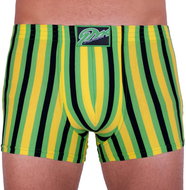 Styx Q865 - green-yellow stripes, multicolour L - Boxer Briefs
