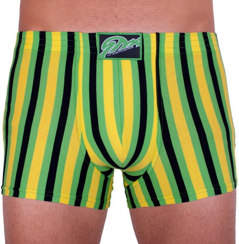 Styx Q865 - green-yellow stripes, multicolour M - Boxer Briefs - Main image