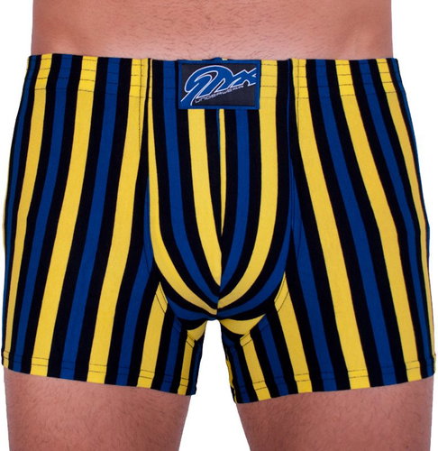 Styx Q860 - blue-yellow stripes, multicolour M - Boxer Briefs - Main image