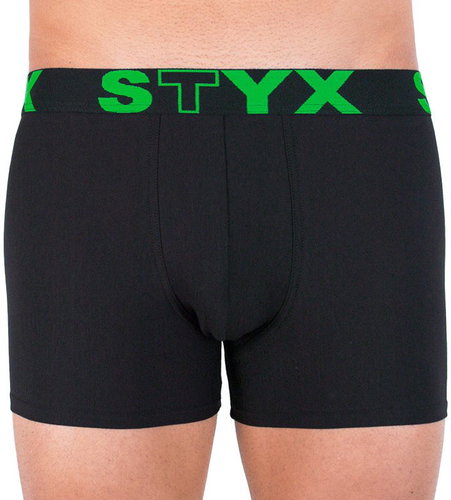Styx U962 - Green Inscription, Black, size M - Boxer Briefs - Main image