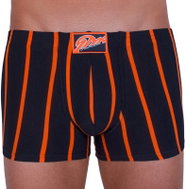 Styx Q669-black-orange stripes, multicolour M - Boxer Briefs