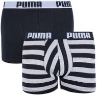 Puma 2Pack 591002001 235 - Black/Grey and White Stripes, Mixed Pack - Boxer Briefs