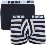 Puma 2Pack 591002001 235 - black gray stripes, multicolour M - Boxer Briefs