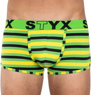 Styx Z865 - green-yellow stripe, multicolour M - Boxer Briefs