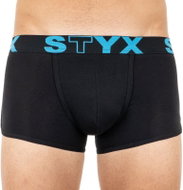 Styx Z961- Blue Inscription, Black - Boxer Briefs