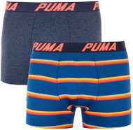 Puma 2Pack 691001001 831 - Grey/Blue with Stripes, Mixed Pack - Boxer Briefs