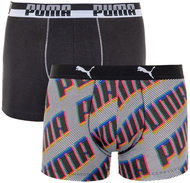 Puma 2Pack 691002001 831 - black gray logo, multicolour L - Boxer Briefs