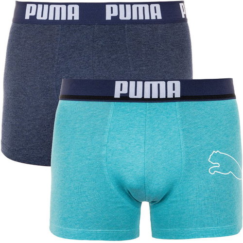 Puma 2Pack 691008001 959 - Blue/Turquoise, Mixed Colours, size S - Boxer Briefs - Main image