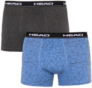 Head 2Pack 891004001 277 - Blue with Pattern/Grey, Mixed Pack - Boxer Briefs