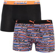 Puma 2Pack 501003001 030 - blue-black-orange, multicolour L - Boxer Briefs