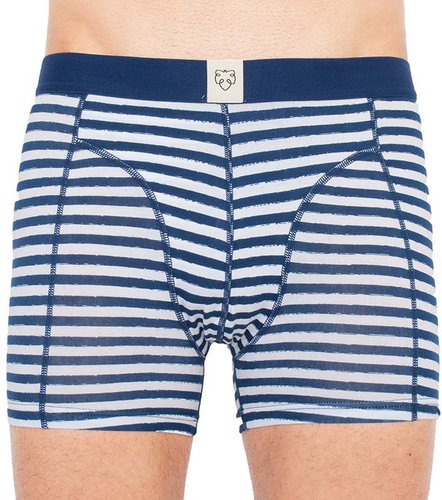 A-dam FONS - blue / white stripes, blue L - Boxer Briefs - Main image