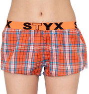 Styx T519 - orange. cube, orange L - Boxer Shorts