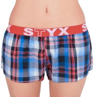 Styx T611 - Blue-Red Checked, size S - Boxer Shorts