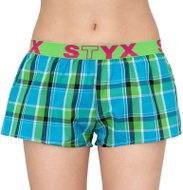 Styx T640 - Blue-Green Checked - Boxer Shorts