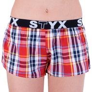 Styx T639 - red yellow blue cube, red XL - Boxer Shorts